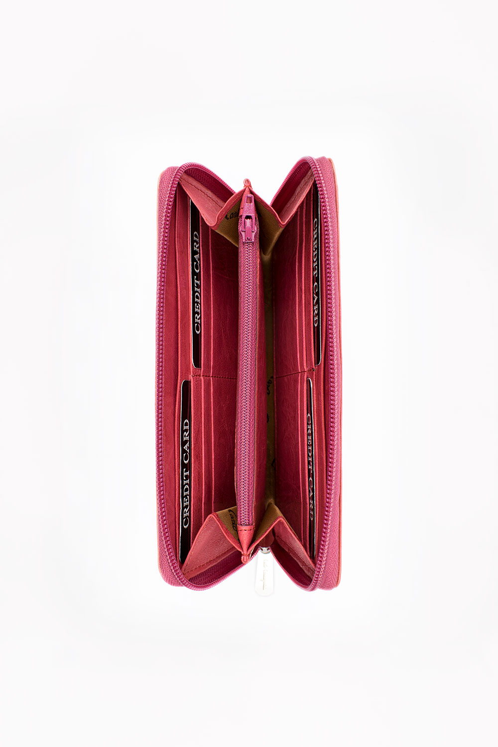 ADRIMAR Firenze - Women Leather Zipper Wallet by Carlo Carmagnini